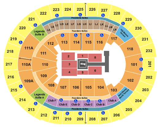 Kia Center WWE Seating Chart